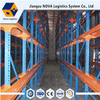 Recubrimiento en polvo Drive de alta densidad en el sistema de cremallera de paletas desde Nova Logistics