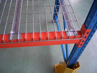 Plataforma de malla de alambre para bastidores de paletas de acero