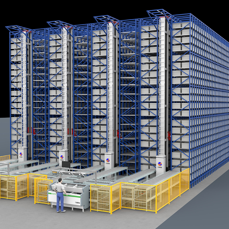  Almacén de estanterías de almacenamiento automático de elevación inteligente para la industria