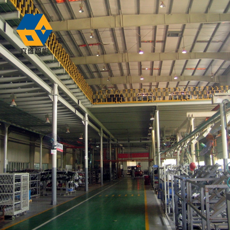 Estructura de acero de almacenamiento de almacenamiento de almacén piso de plataforma de entrepiso con certificado CE