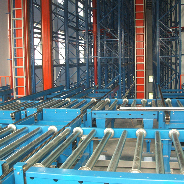 ASRS Warehouse Racking Manage Sistema de clasificación de transportadores de rodillos 