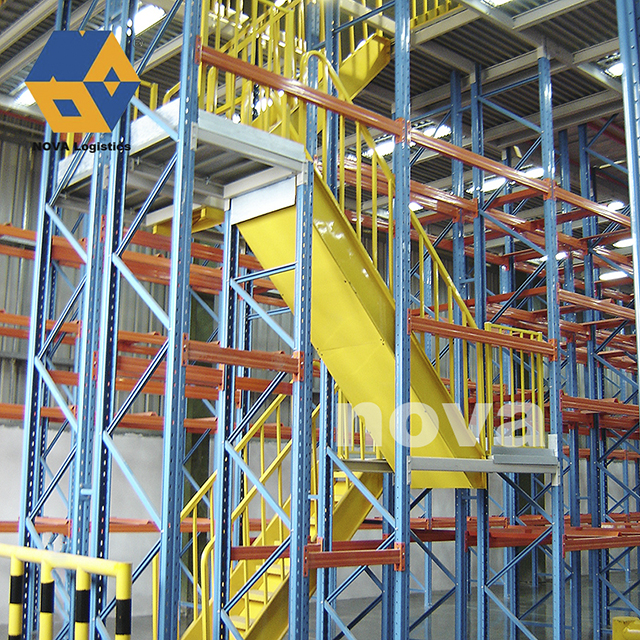 Soporte de almacenamiento de almacén Soporte de paletas de mezzanina
